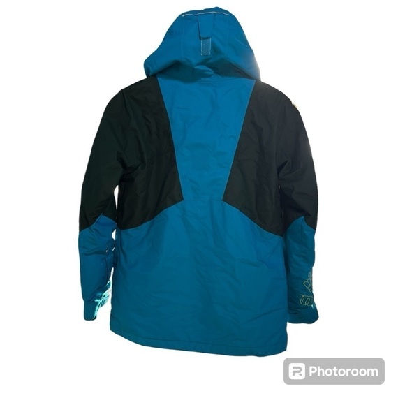 COLUMBIA ~ Bright Colored Kids Cold Weather Hooded Adjustable Sleeve Jacket - Picture 9 of 14